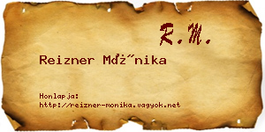 Reizner Mónika névjegykártya